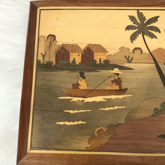 Vintage Made in Guatemala Wooden Art Piece - Picture 2 of 6